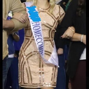 sequin homecoming dress